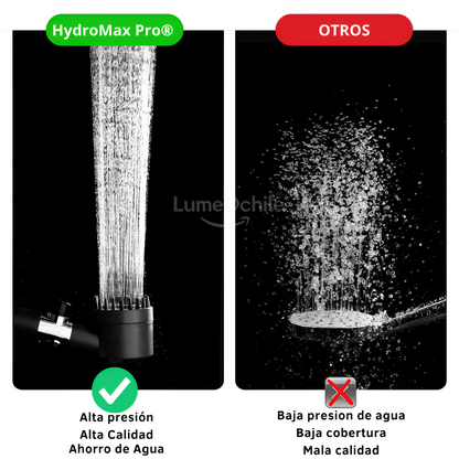 HydroMax Pro®: Ducha Alta Presión + Super Filtro Antisarro de 18 Capas